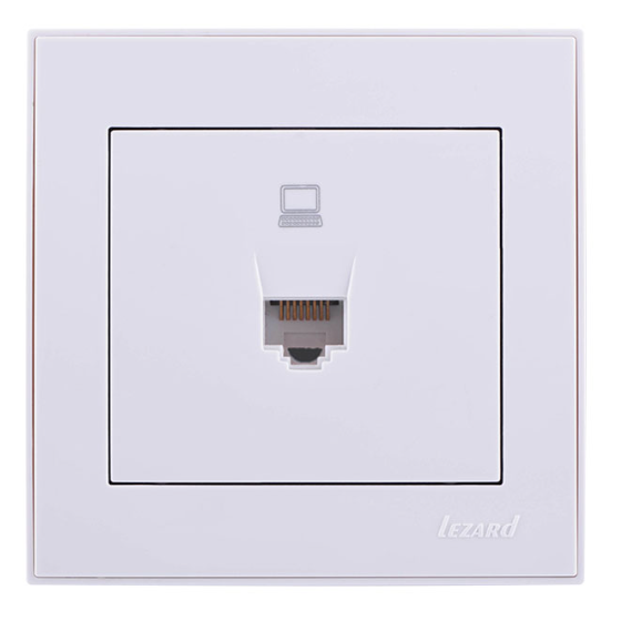 RAIN білий Розетка внутрішня комп'ютерна Лезард Житомир - фото 1