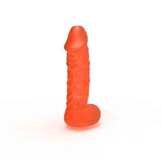 Крафтове мило-член із присоскою Чистий Кайф MEDIUM Orange, натуральне Sex Aura Київ