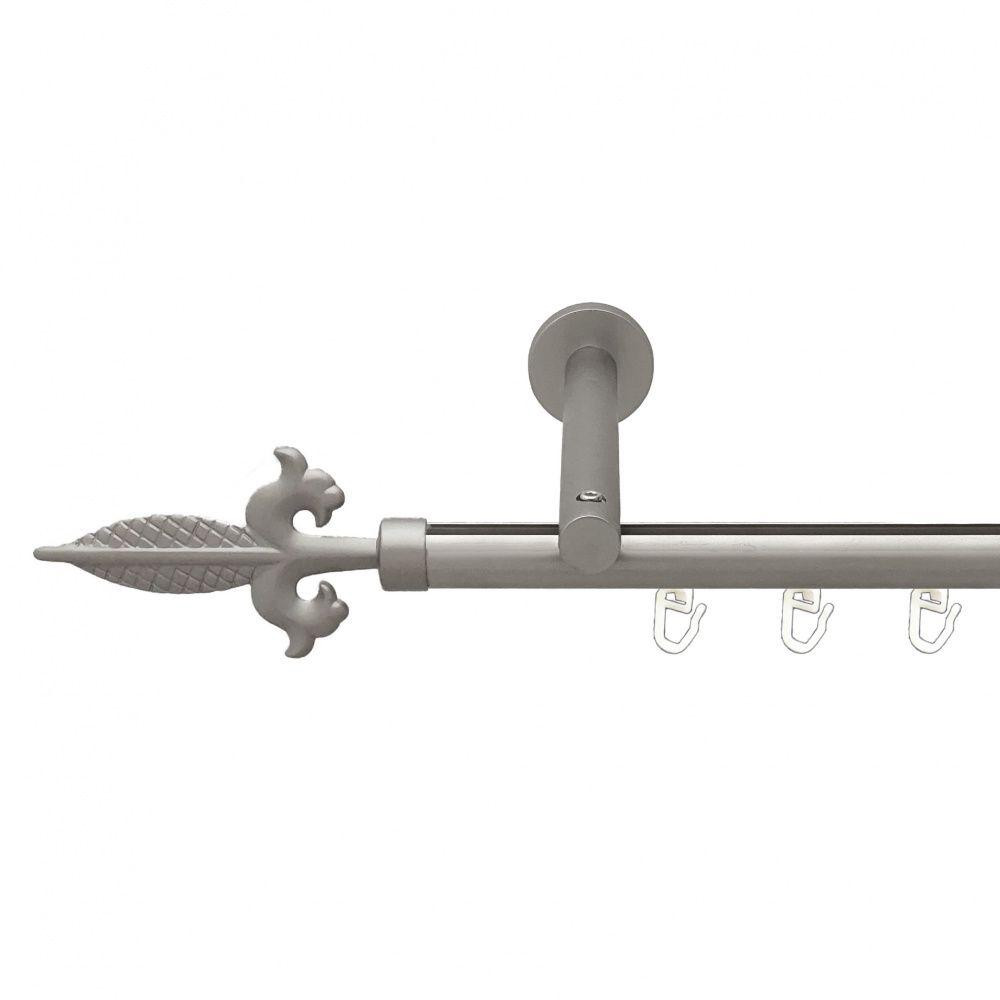 Карниз Orvit Генуя металевий однорядний циліндр на профіль (16 см) профільна труба  Сатин 19 мм 200 см Львов - изображение 1