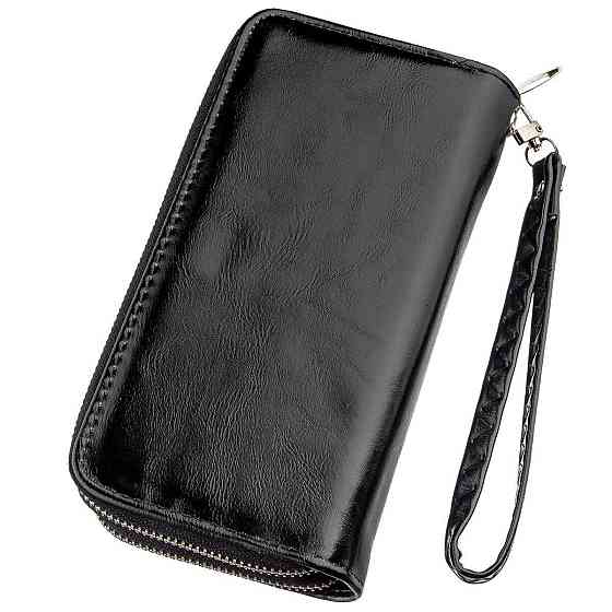 Кошелек женский из экокожи Черный (KIVI) Киев