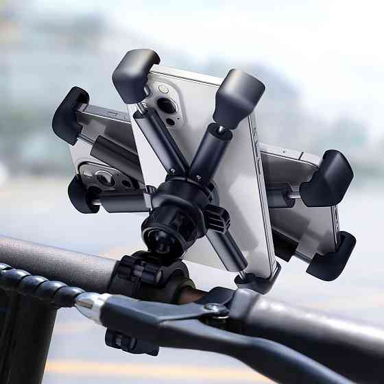 Вело-мото тримач для смартфона Baseus Quick to take cycling Holder SUQX-01 (Чорний) Миколаїв