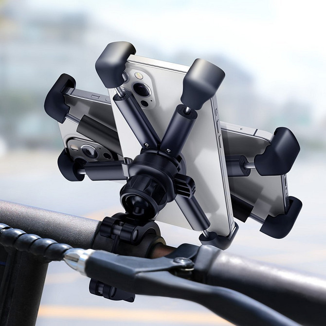 Вело-мото тримач для смартфона Baseus Quick to take cycling Holder SUQX-01 (Чорний) Миколаїв - фото 6