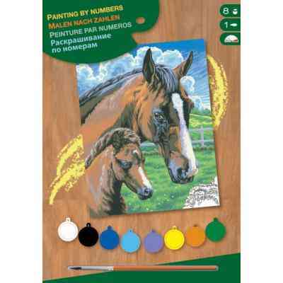 Набір для творчості Sequin Art PAINTING BY NUMBERS JUNIOR Horse and Foal (SA0030) Вінниця