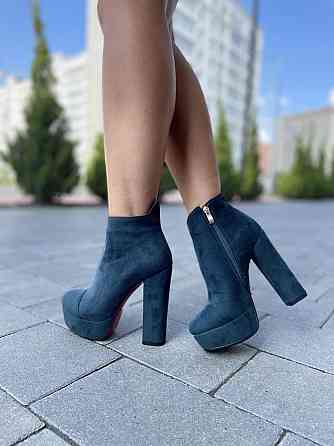 Жіночі туфлі STILLETA зелені екозамша каблук 13 см (D1715-A917-4) 37р.39р. Коломия