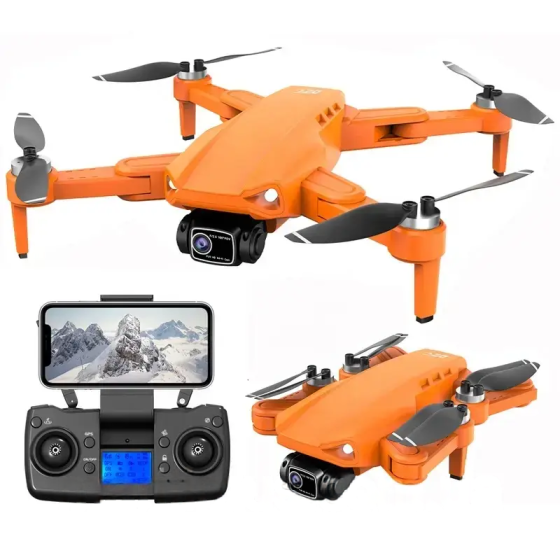 Квадрокоптер L900 PRO 6K GPS з кейсом (до 1200м) 28 хвилин польоту (Помаранчевий) Вінниця