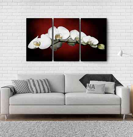 Модульна картина Квіти (53х100см) Аrt-135_3А Київ