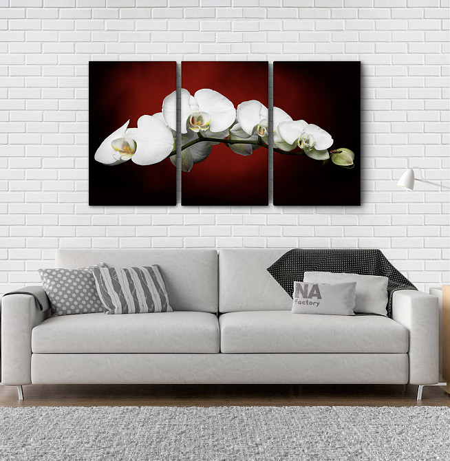 Модульна картина Квіти (53х100см) Аrt-135_3А Київ - фото 2