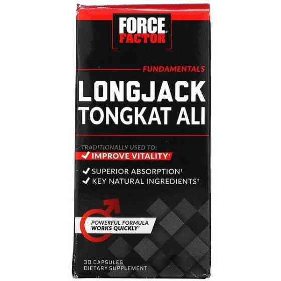 Репродуктивное здоровье мужчин Force Factor LongJack Tongkat Ali 500 mg 30 caps Луцк
