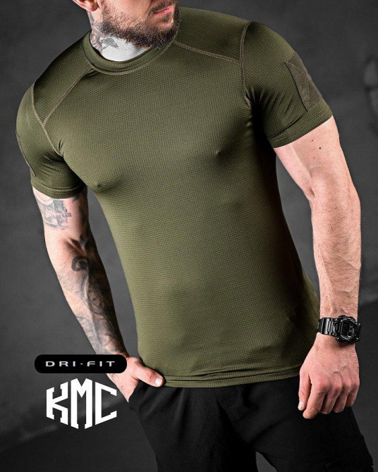 Тактична футболка вологовідвідна samuray Cooltuch oliva Одеса - фото 1