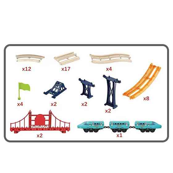 Железная дорога с городским поездом на батарейках CJ-4000543 Каменец-Подольский