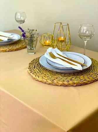 Ecotton Скатертина Ecotton DUCK 170х150 см водовідштовхувальна бежева Beige 04/23129 Киев