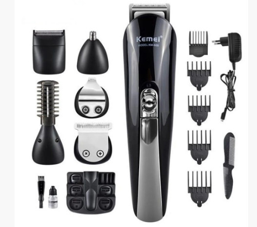 Машинка для стрижки Бритва Триммер Kemei KM-600 11 в 1 Стайлер с подставкой Винница - изображение 2