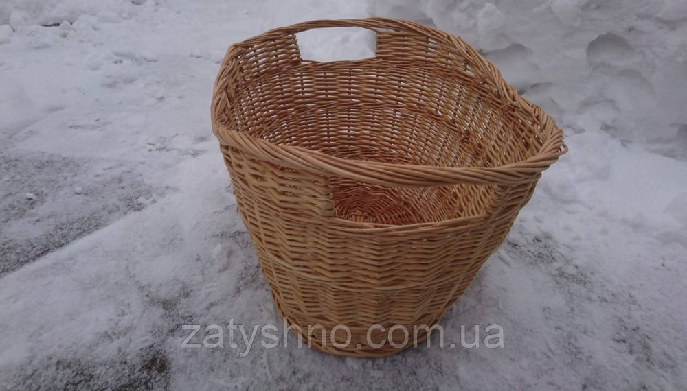 Большая плетеная корзина на дрова Киев - изображение 4