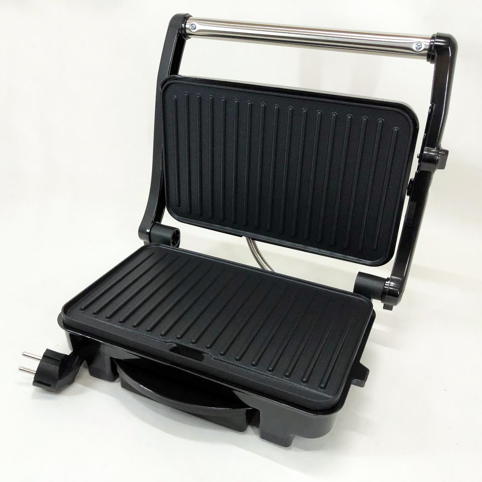Гриль контактный плоский, Бутербродница для сэндвичей с антипригарным покрытием, Гриль универсальный FQ-55 Львов - изображение 20