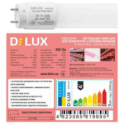 Лампочка Delux Fresh Meat FLE-004 9 Вт 0.6m_T8 230В G13 EM (90023249) Вінниця