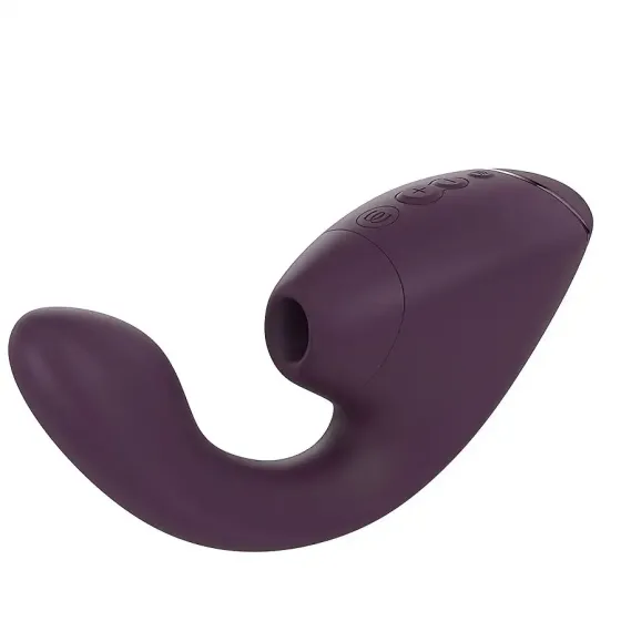 Подвійний вакуумний кліторальний стимулятор з вібрацією Womanizer Next Duo - Dark Purple Львів