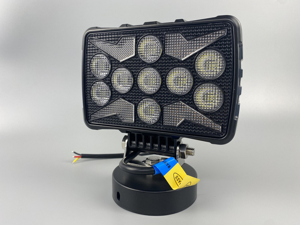Фара LED квадратна 18 Led chip 12/24V. Широкий промінь + DRL світло + стробоскоп, світло 6500 К, IP67 Мукачево - фото 10