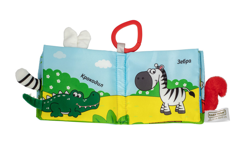 Іграшка-книжка текстильна "Тваринки" 6+ Baby team Різні кольори Кривий Ріг - фото 4