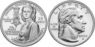 США 25 млн 2024 Мері Едвардс Вокер — Американські Жінки, 13 монета Полтава - фото 1