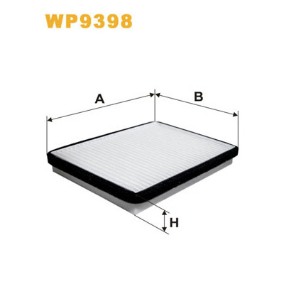 Фільтр салону Wixfiltron WP9398 Вінниця - фото 1
