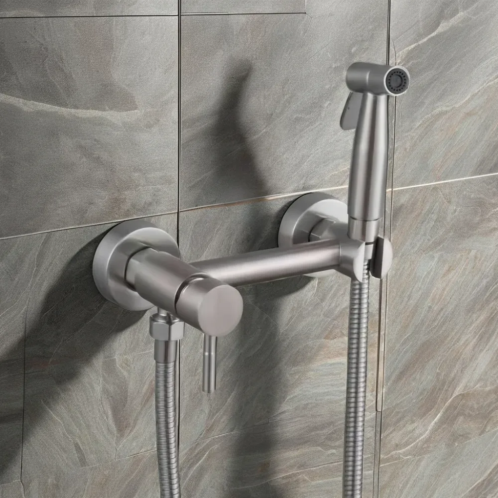 Змішувач для гігієнічного душу настінний Zerix SUS 222 з нержавіючої сталі (ZX4744) Чернівці - фото 2