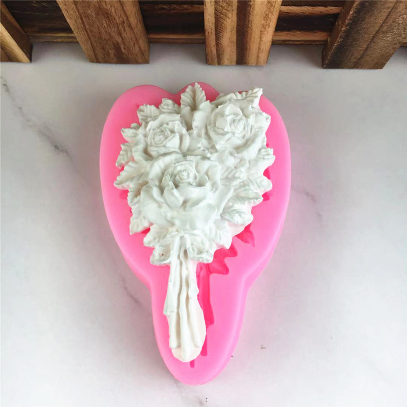 Молд кондитерский Букет роз 73 на 40 мм розовый Киев - изображение 5