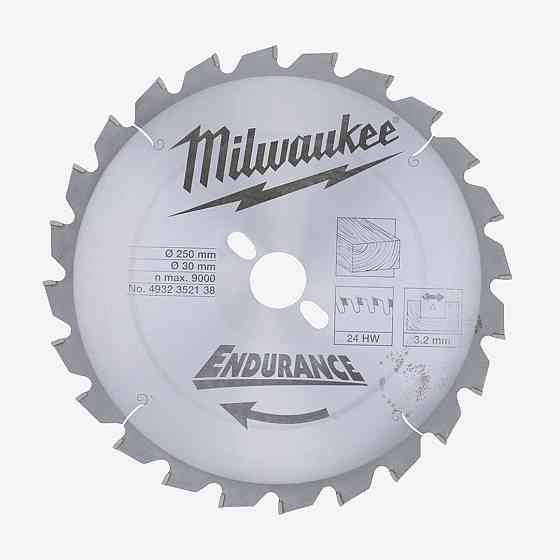 Диск пиляльний MILWAUKEE, Ø250/30мм, 24 зуб. Одеса