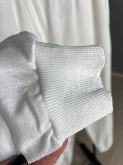 Костюм женский Pepper&mint FA24-01 базовый двунитка без утепления свитшот оверсайз и джогеры на резинке белый, белый, L Киев - изображение 17