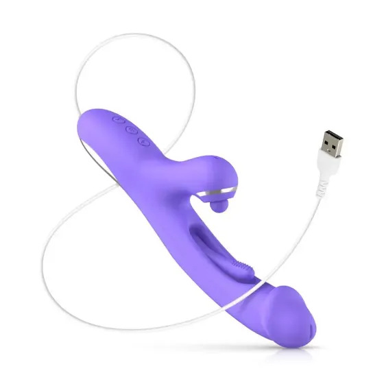 Вибратор-кролик с вагинальным отростком Good Vibes Only – Tess Rabbit Vibrator with G-Spot Stimulator Львов