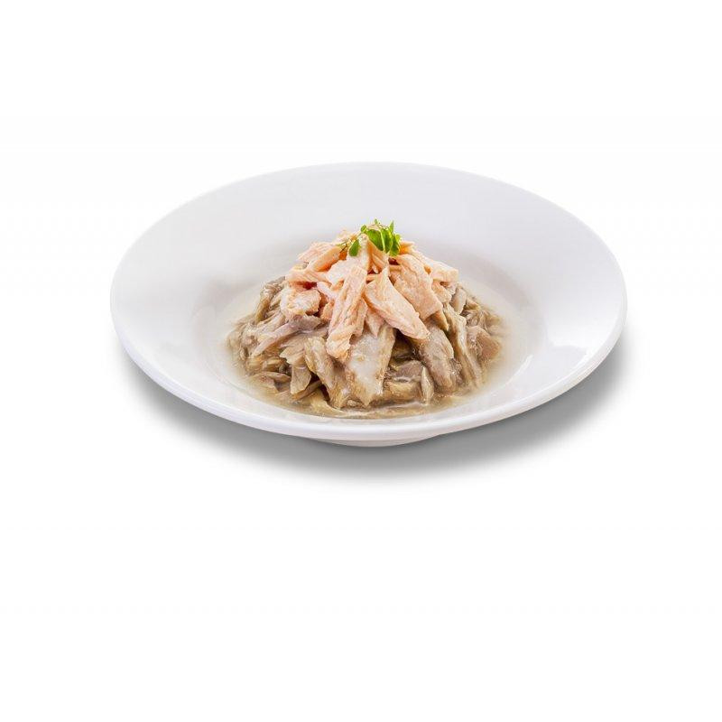 Влажный корм Cherie Hairball Control для кошек (кусочки) против образования комочков с тунцом и лососем, 80 г Винница - изображение 2