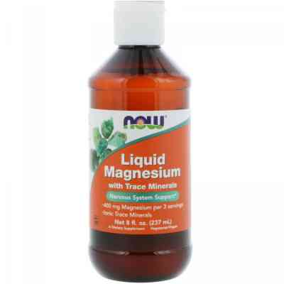 Мінерали Now Foods Рідкий Магній, 8 рідких унцій (236,7 мл) (NOW-01288) Вінниця