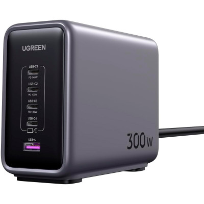 Зарядное устройство Ugreen 5xUSB 300W Nexode (5хUSB-C) CD333 (90903B) Винница - изображение 1