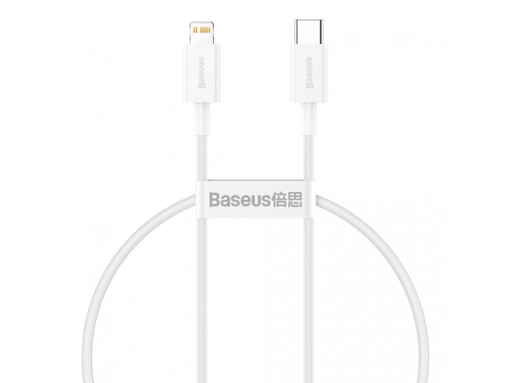Кабель Baseus Superior Series Fast Charging Data Cable Type-C to iP PD 20W 0.25m White Київ - фото 1