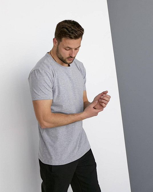 Футболка чоловіча котон Меланж S Харків - фото 5