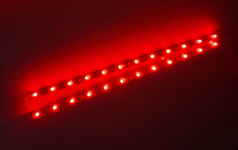 Підсвічування салону 90101R-32 12LEDх32см в прикурив/звук.сенсор/червоний (пара) Вінниця - фото 1