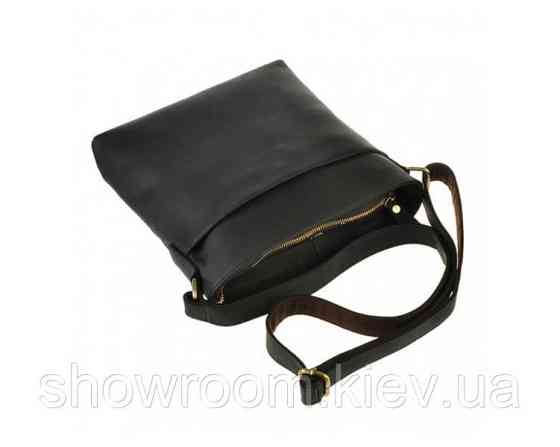 Чоловіча сумка планшетка Wild Leather (116) шкіряна чорна Київ