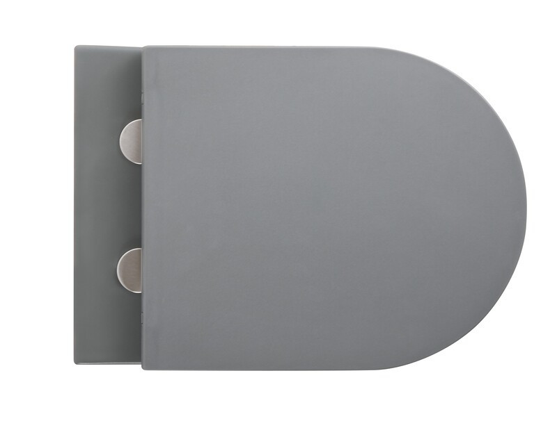 Унітаз підвісний Mixxus Premium TOPPER-0303-R GRAY 495x370x350mm система змиву RIMLESS (MP6657) Київ - фото 3