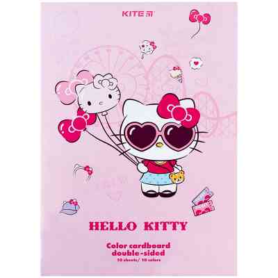 Цветной картон Kite А4 двухсторонний Hello Kitty 10 листов (HK24-255) Винница