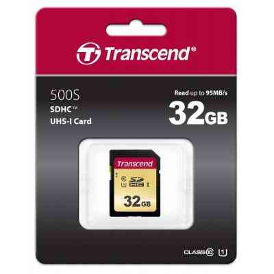 Карта памяти Transcend 32GB SDHC class 10 UHS-I U1 (TS32GSDC500S) Винница