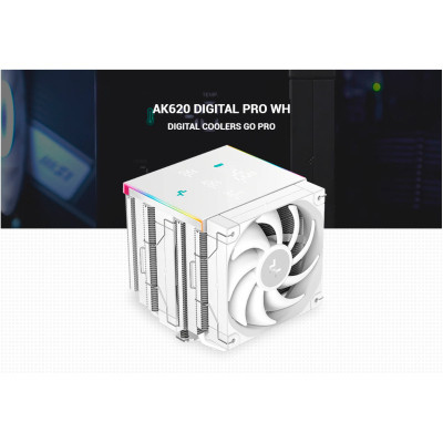 Кулер для процессора Deepcool AK620 Digital Pro White (R-AK620-WHAPMN-G) Винница - изображение 6