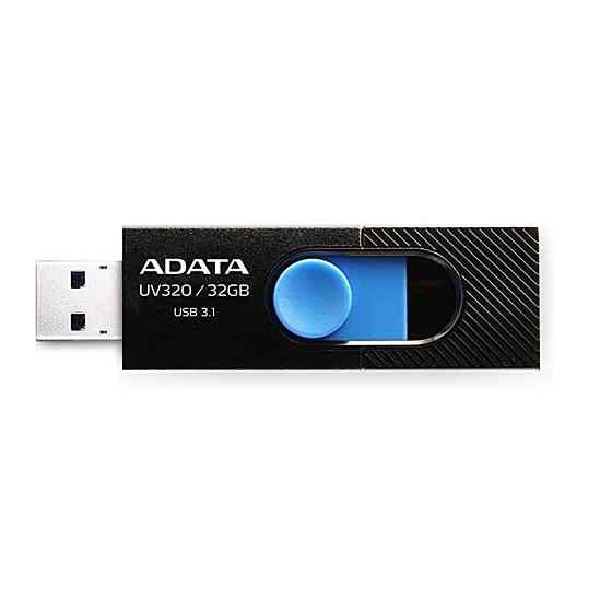 Flash A-DATA USB 3.0 AUV 320 32Gb Black/Blue Київ