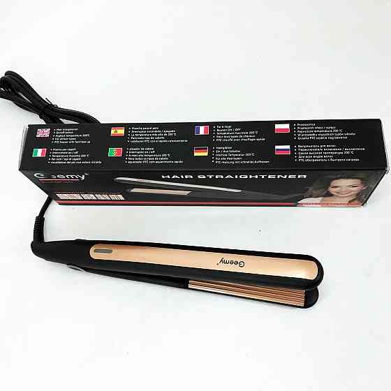 Праска-випрямляч потужна Gemei GM-2955W, Праска для догляду за волоссям, Випрямляч праска щипці FY-10 Івано-Франківськ