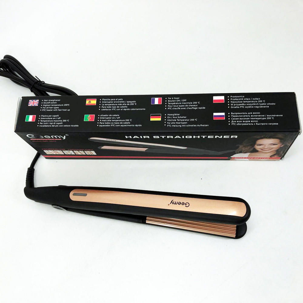Праска-випрямляч потужна Gemei GM-2955W, Праска для догляду за волоссям, Випрямляч праска щипці FY-10 Івано-Франківськ - фото 3