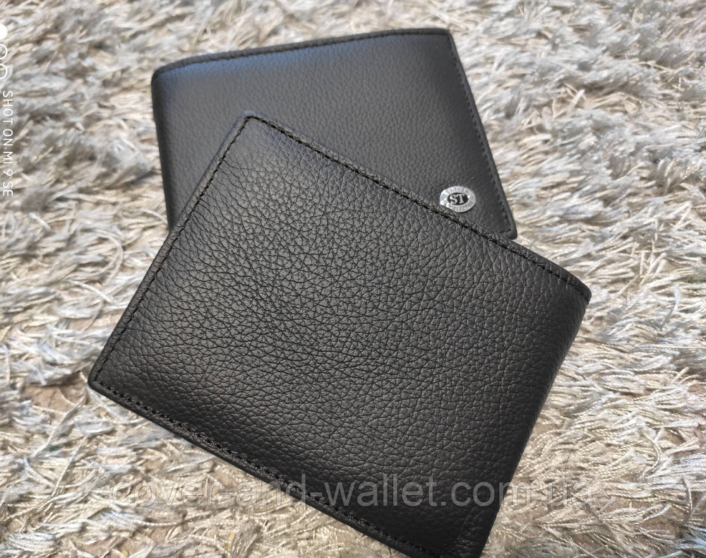 Шкіряний чоловічий гаманець без застібки з блоком для документів ST 108 Київ - фото 3