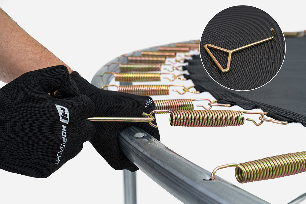 Батут Hop-Sport 10ft (305см) зеленый с внутренней сеткой Киев - изображение 10