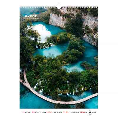 Календар Axent настінний А3 2026 р.Waterfalls (8804-26-2-A) Вінниця