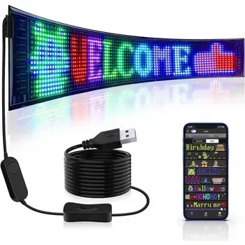 Гибкий экран LED Matrix Panel APP wifi rgb 192mm 898mm (HRP-1696PLUS) ART-0568 Коломыя
