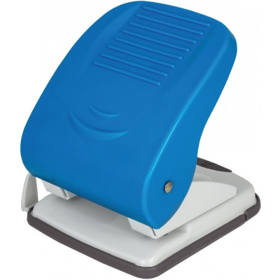 Діркопробивач Economix з лінійкою 40 аркушів Синій (E40136) Вінниця - фото 1