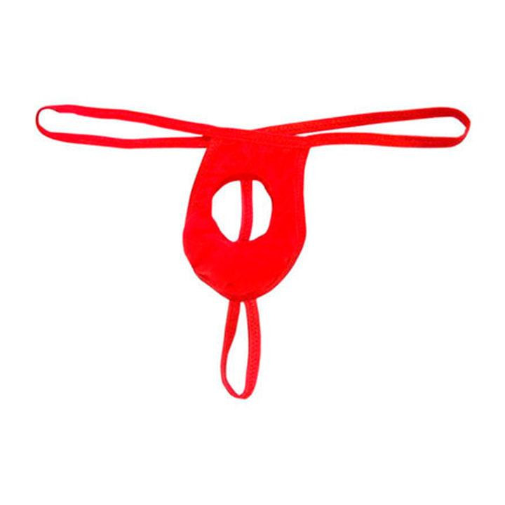 Мужские стринги с дыркой для пениса - Красный - S/M/L Винница - изображение 4