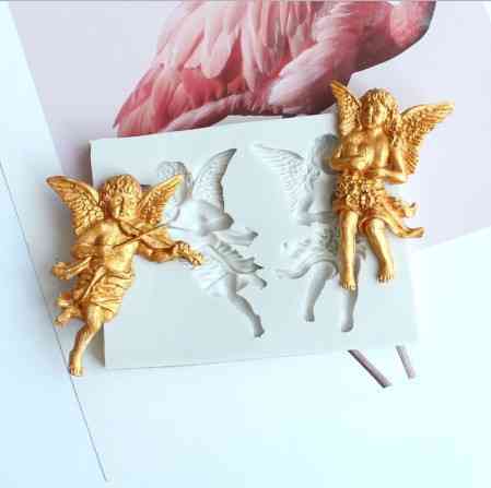 Кондитерский молд Ангелы 106 на 79 мм серый Киев